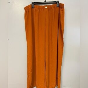 🚨CLEARANCE 0124-181 SHEIN Vcay Plus Orange Wide Leg Pants